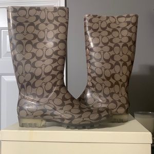Coach rain boots